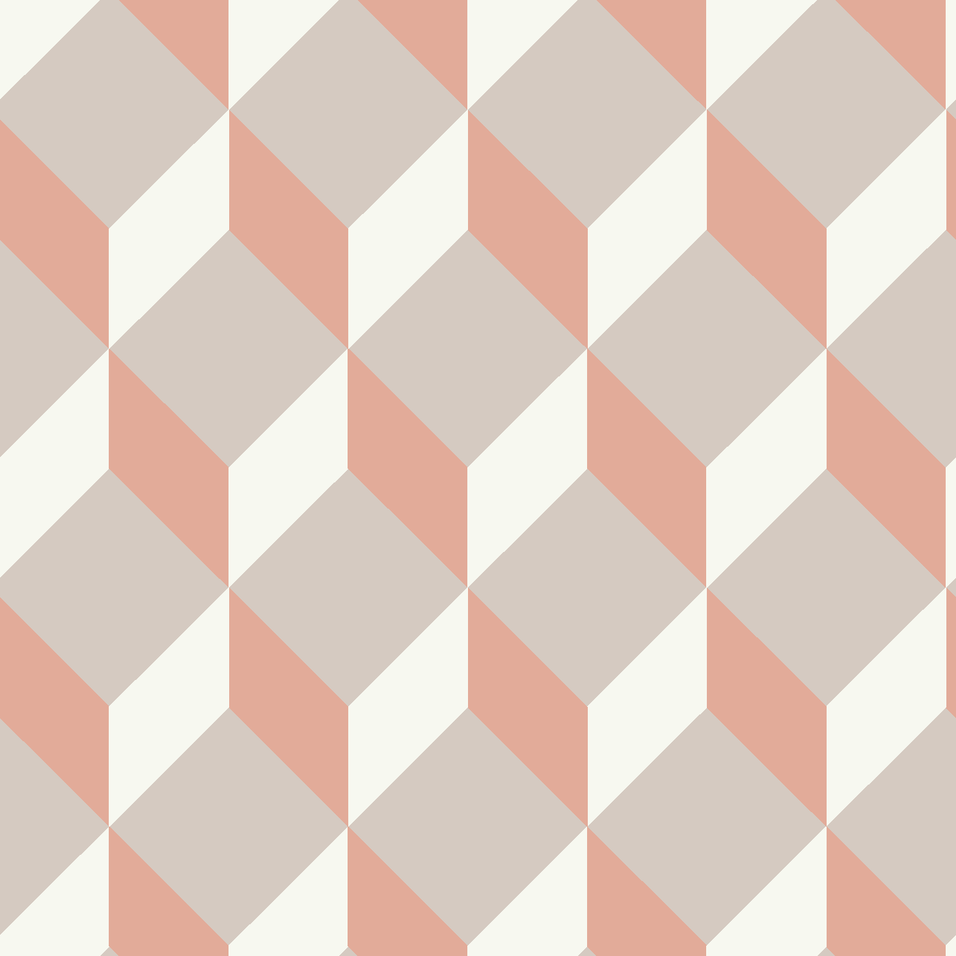 Hypnotizing Rhombs – Pink and Beige