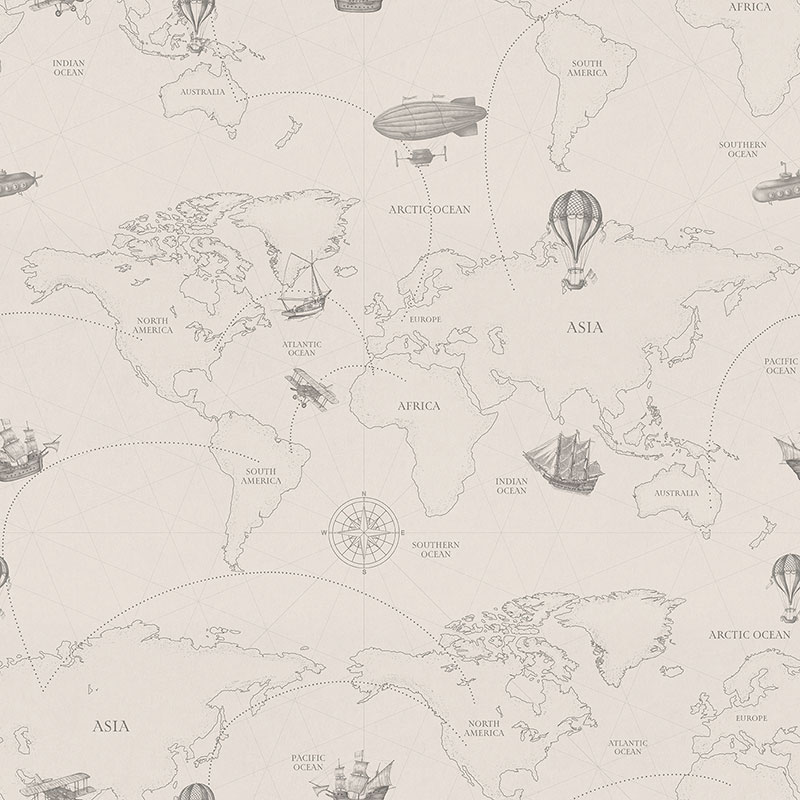 World Explorer Map – English