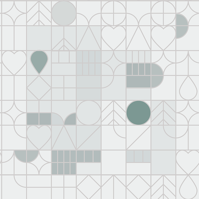 Geometric City Jungle – Grey