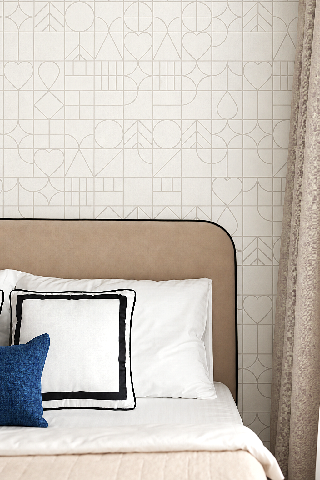 Geometric City Jungle – White