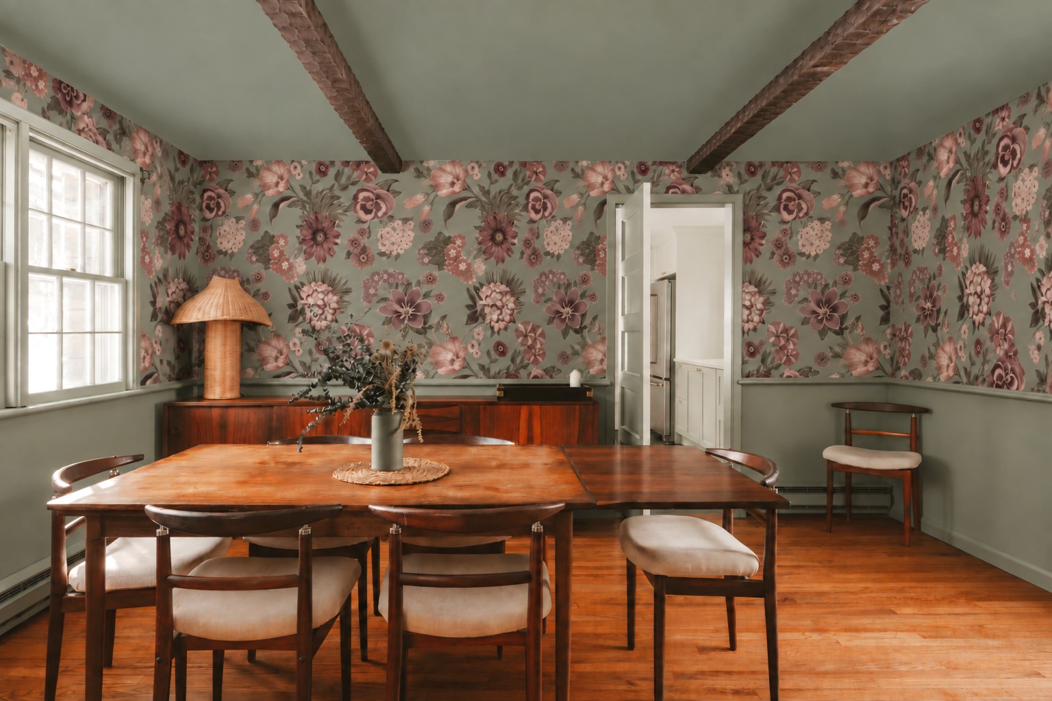 Vintage Flowers – Sage Green