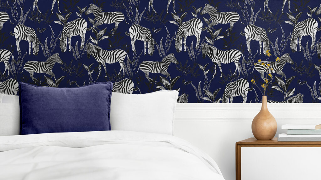 zebra wallpaper design baubauwall