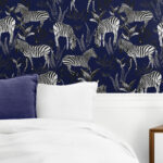 Zebra Kingdom – Navy Blue