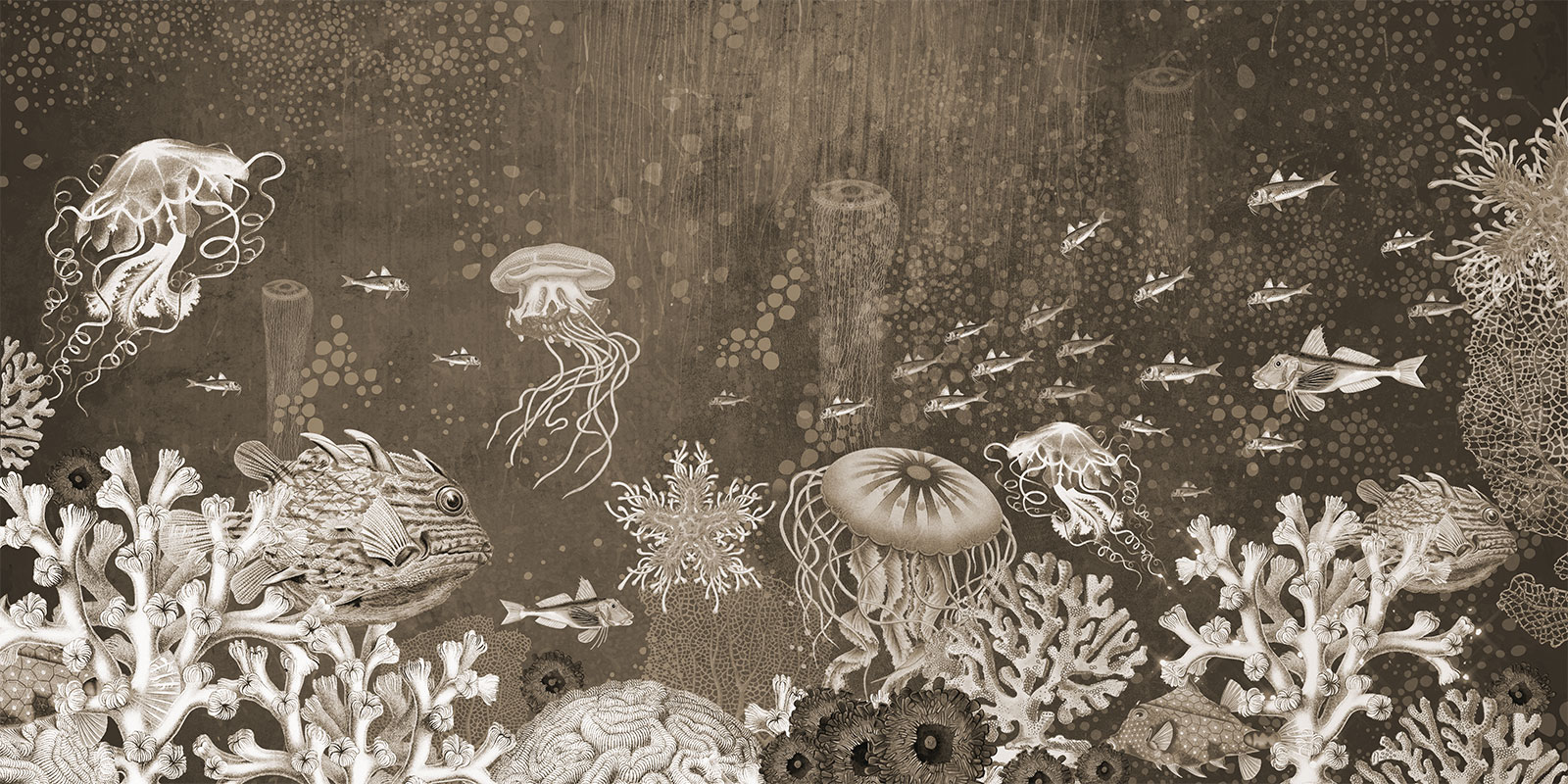 Dreamy Undersea – Sepia
