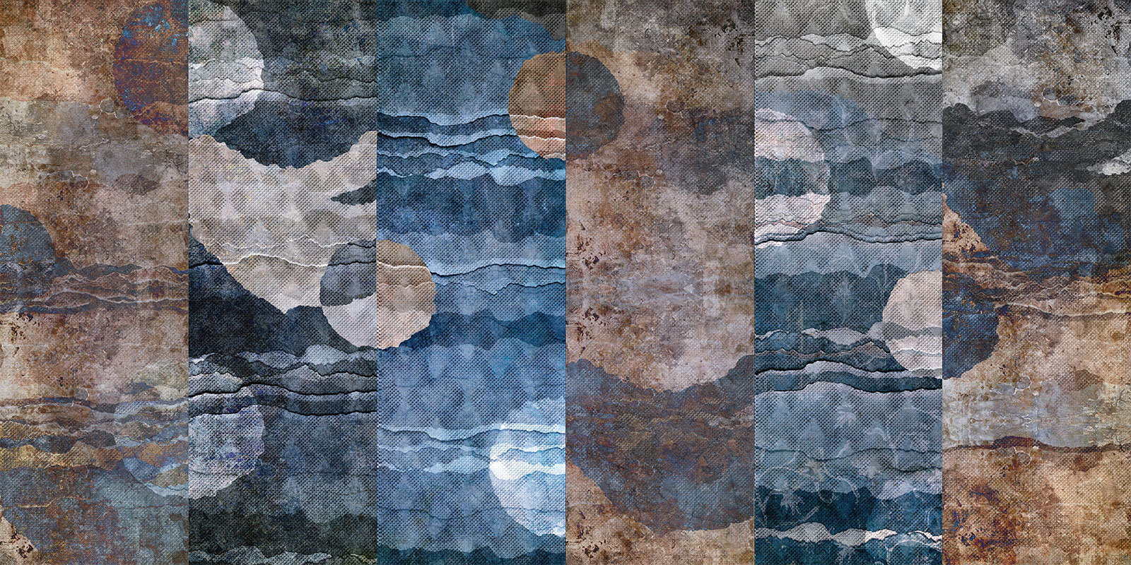 Seascape – Blue & Rust