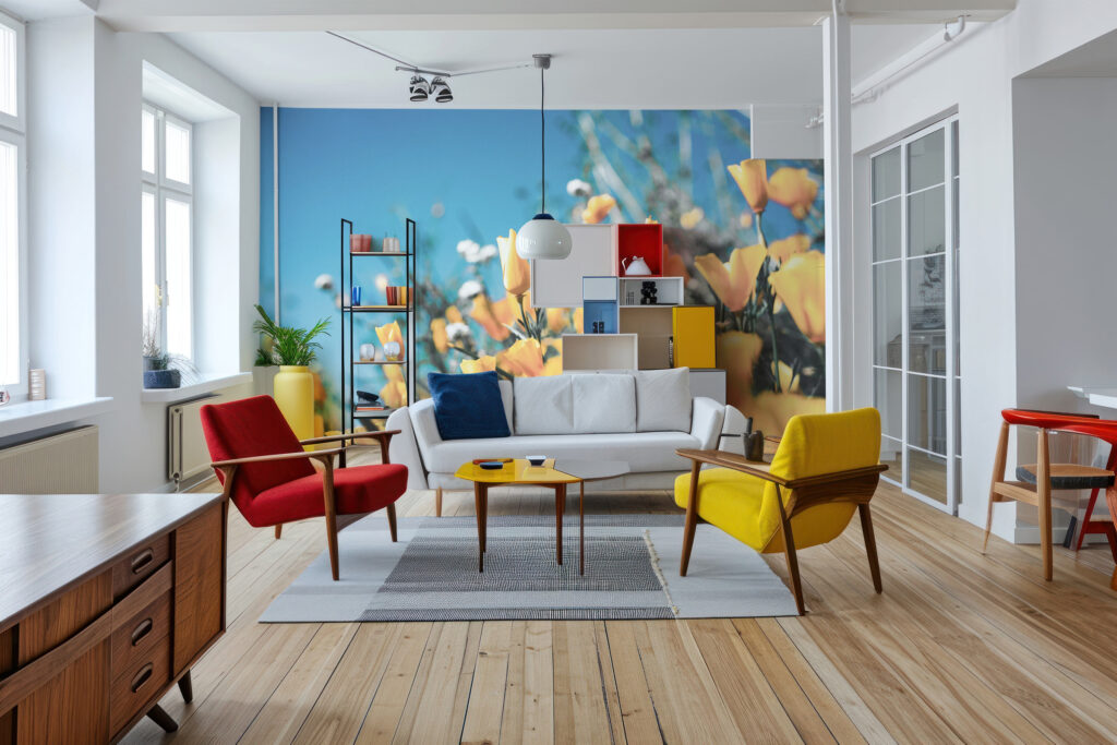 Accent walls with wallpaper: do it with intention!