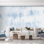 Misty Forest Canvas – Blue