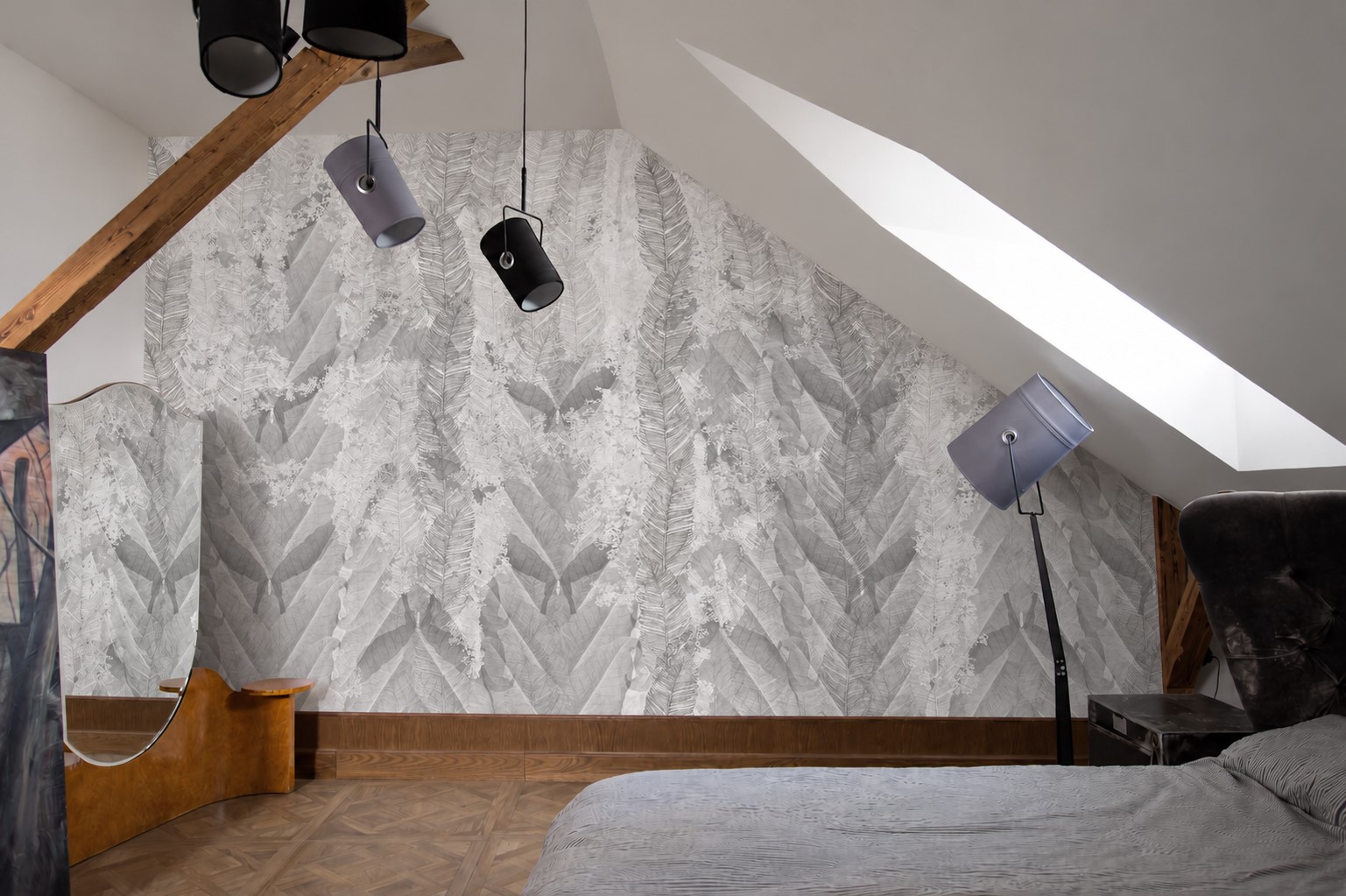 Deconstructed Feather – Light Grey