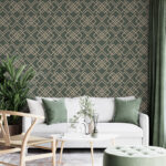 Geometric Deco – Olive Green