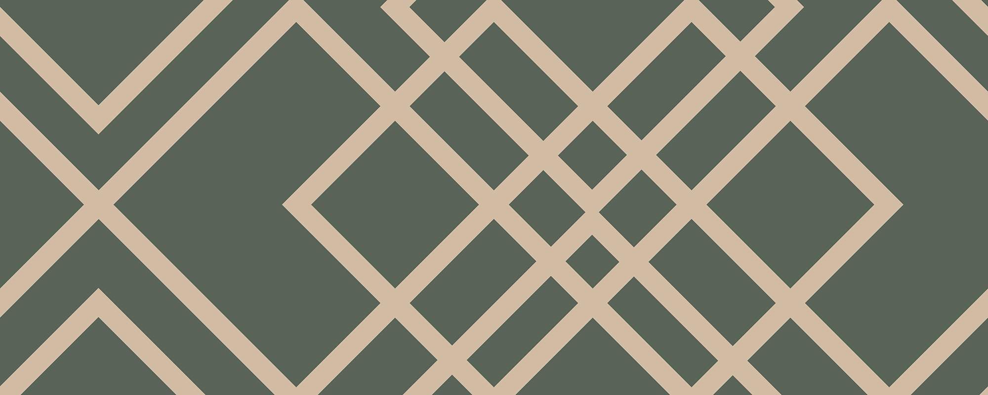Geometric Deco – Olive Green
