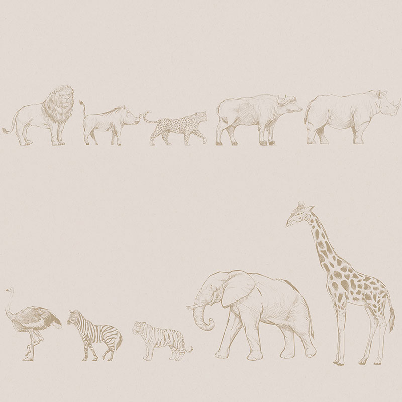Safari Animals – beige
