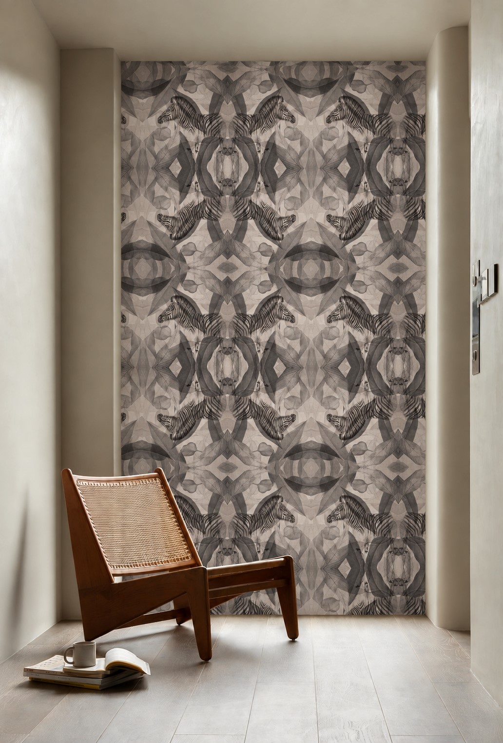 Zebra Kaleidoscope – Beige