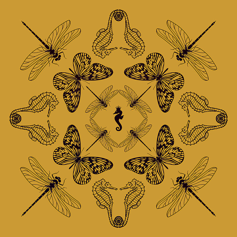 Insect Kaleidoscope – Mustard