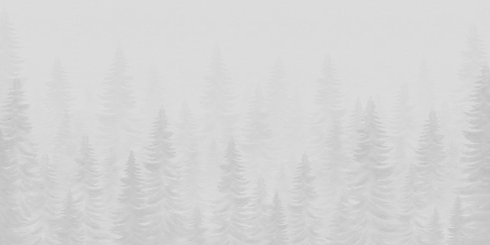 Foggy Watercolor Forest – Grey