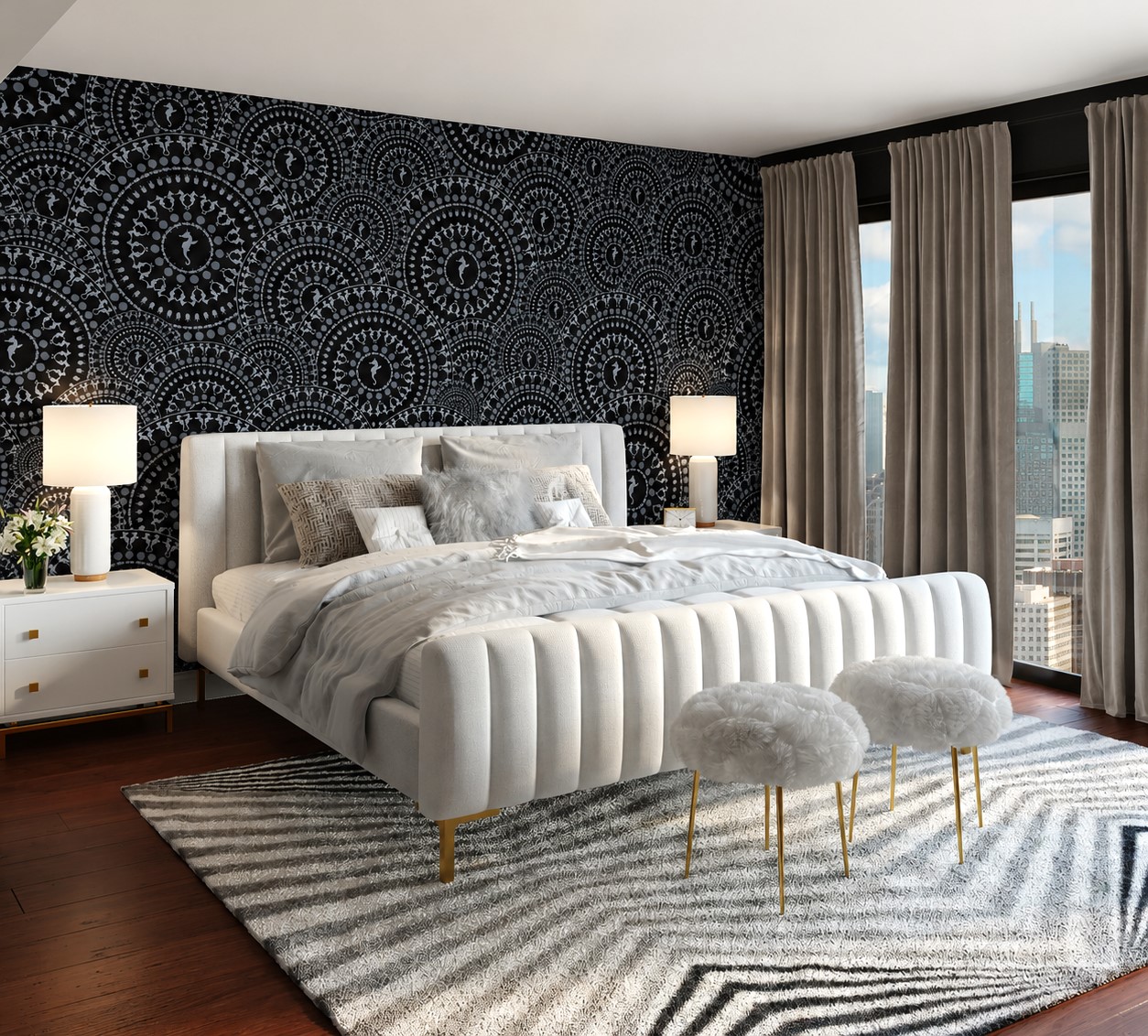 Morocco Riad – Black