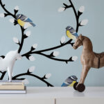 Spring Birds – Light Blue