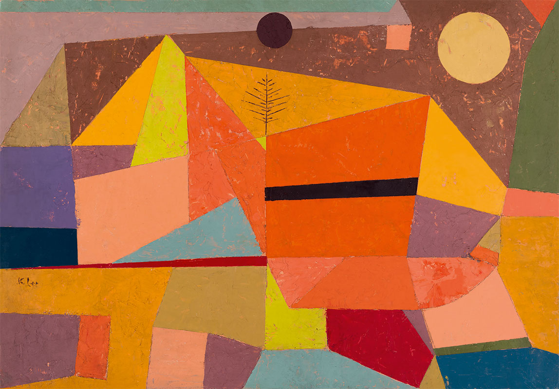 Joyful Mountain Landscape by Paul Klee