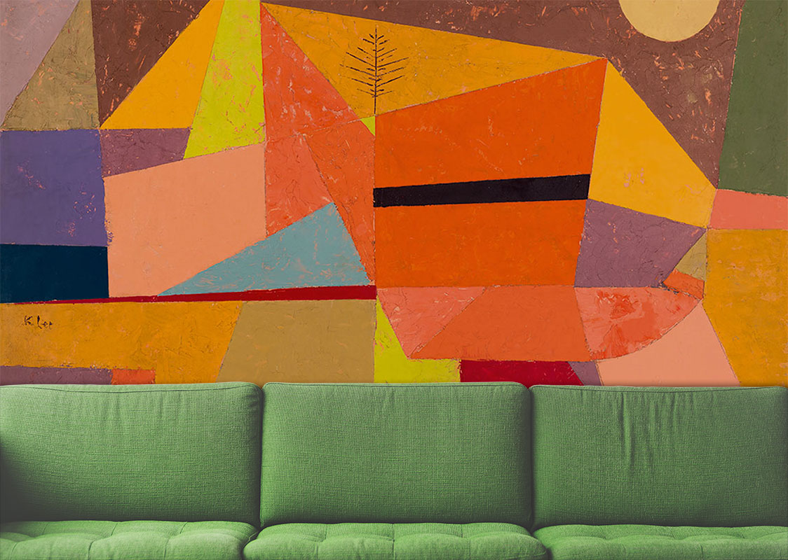Joyful Mountain Landscape by Paul Klee