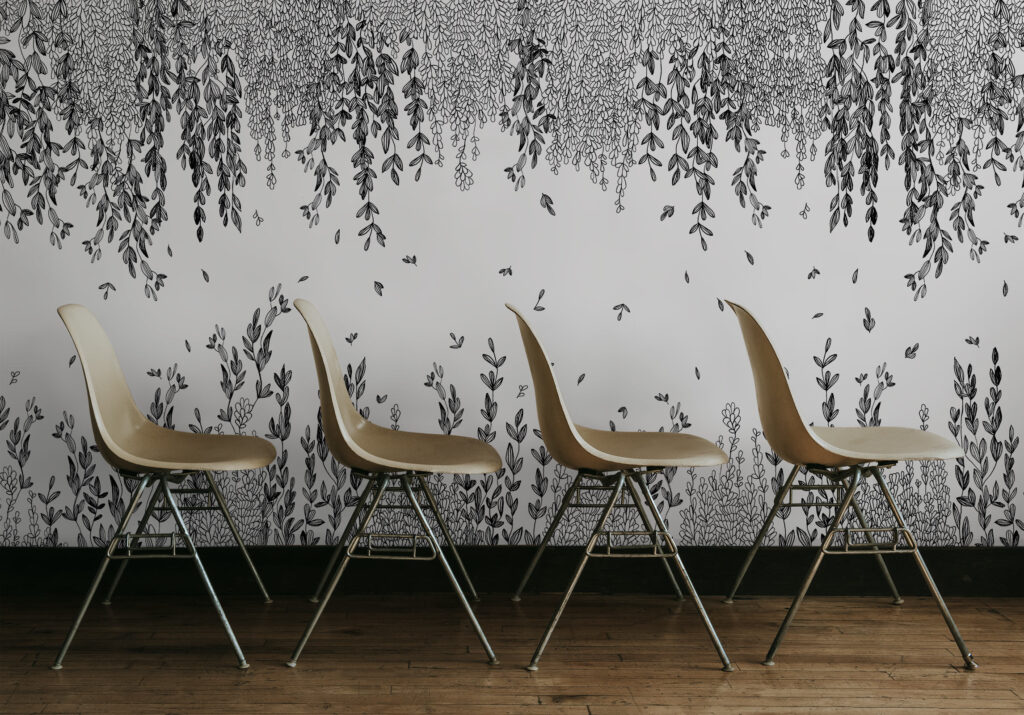 9 monochrome mural wallpapers to love right now!