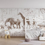 Animal Parade – Sepia Brown