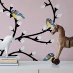 Spring Birds – Pastel Pink