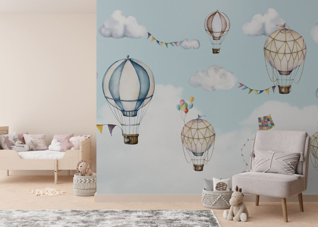 Hot Air Balloons Mural Wallpaper