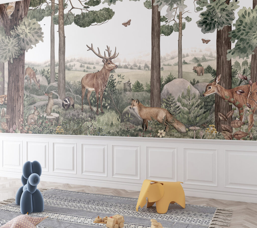 Forest wallpapers and murals for kids rooms. Imaginative walls