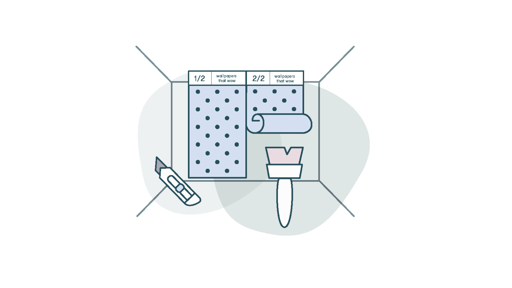 How to install mural wallpaper or repeat pattern wallpaper? Guide