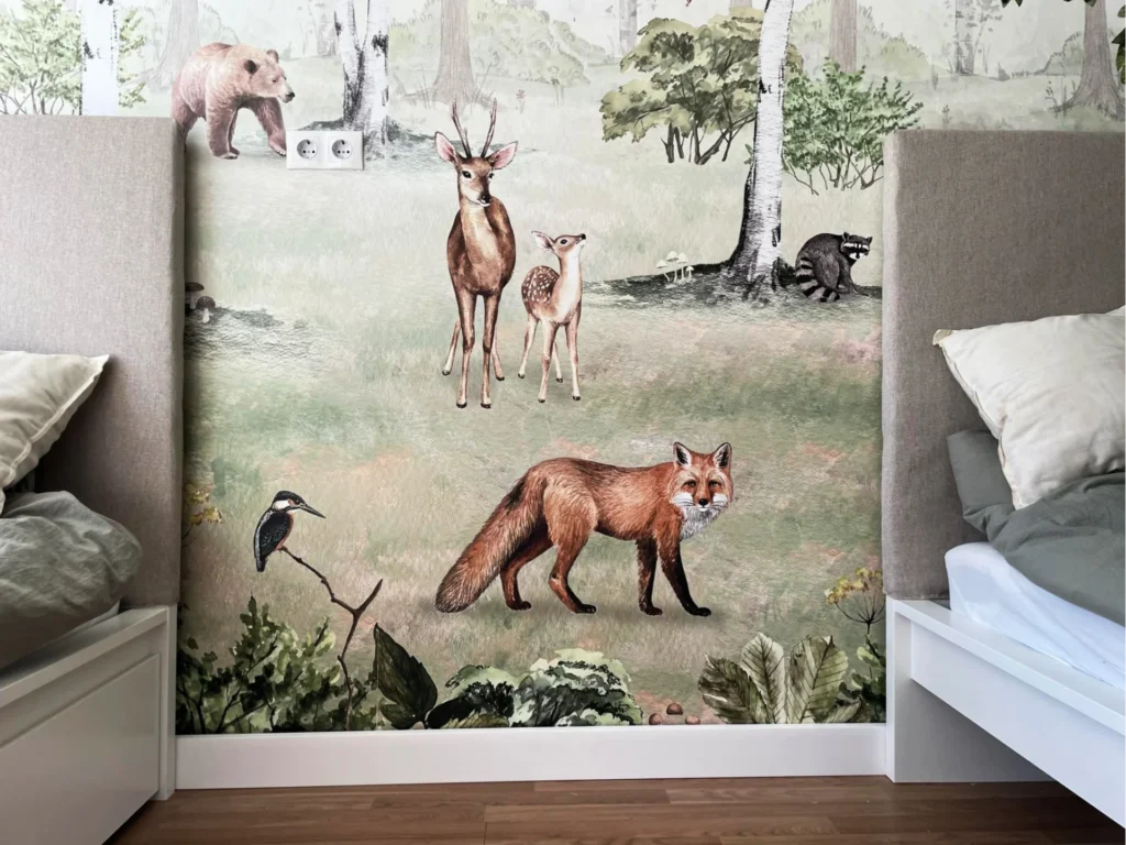 Woodland Wonders - Kids Room Mural Wallpaper for Forest Theme Fans