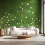 Garden of Parrots – Chartreuse Green