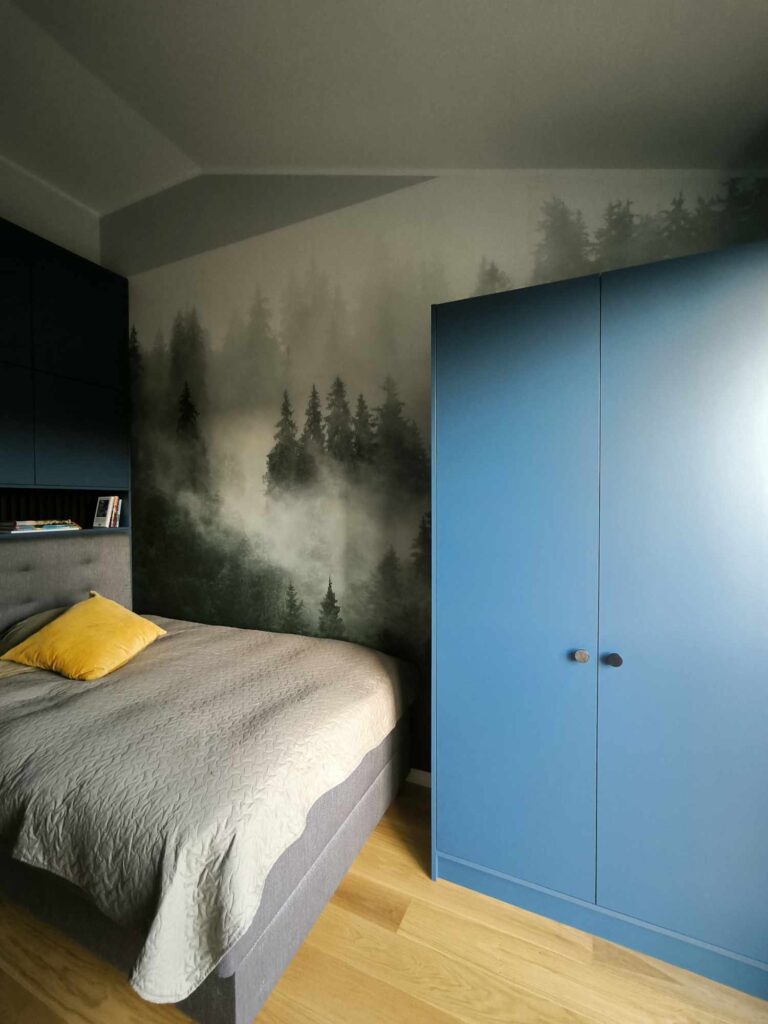 Foggy Nordic Forest Photo Wall Mural