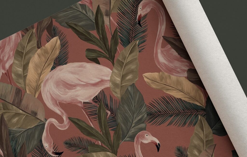 What is a custom printed wallpaper or a mural?