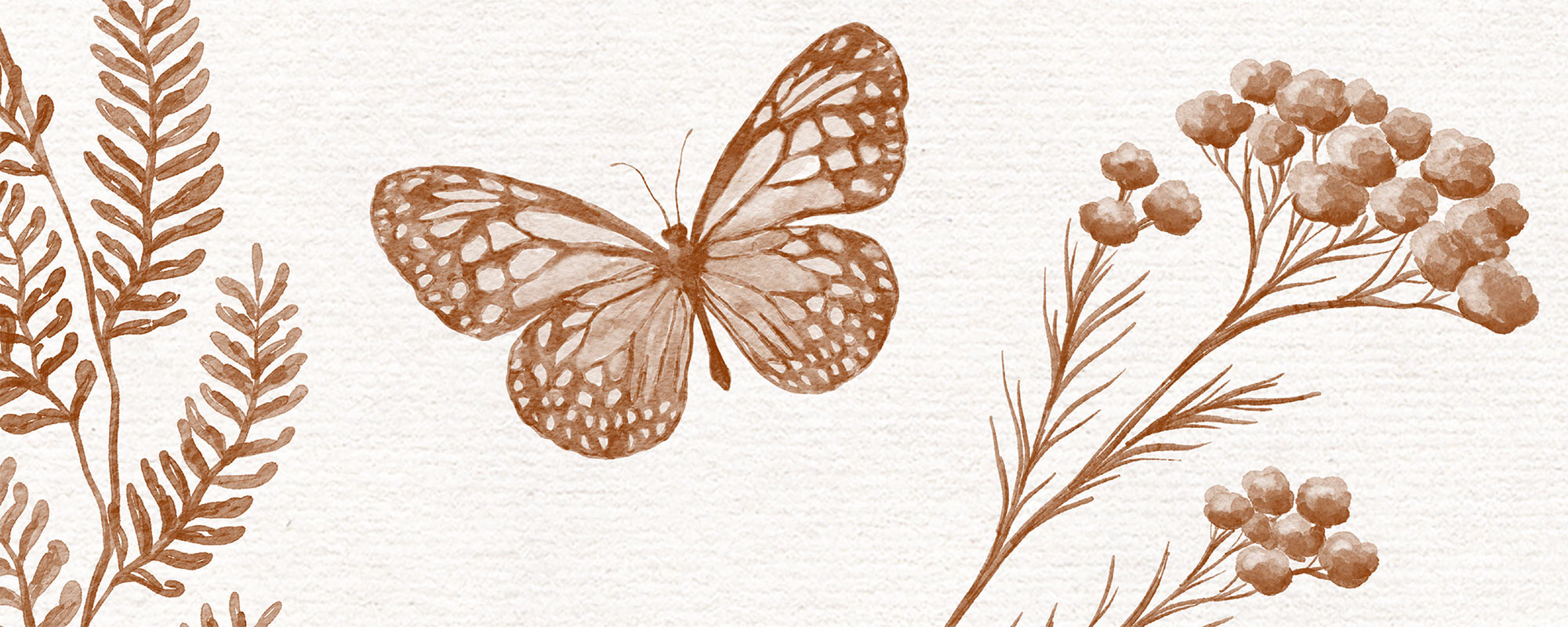 Country Flowers – Sepia