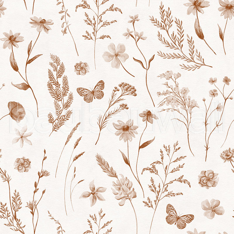 Country Flowers – Sepia