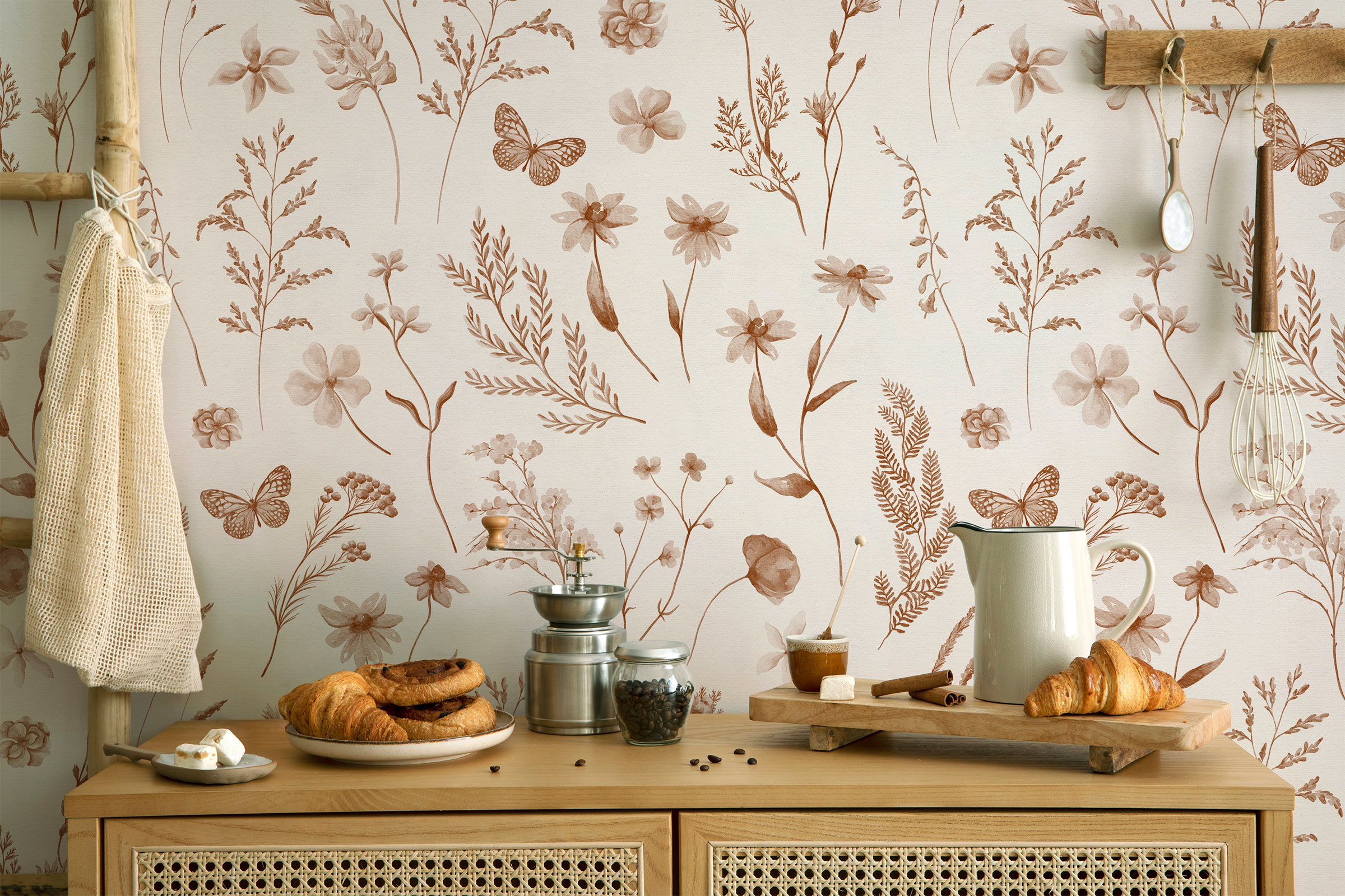 Country Flowers – Sepia