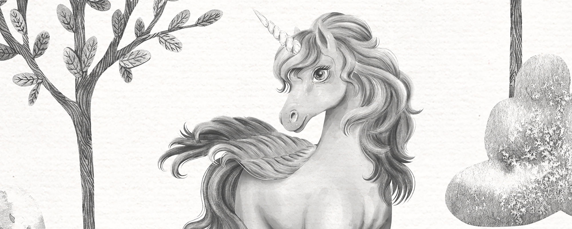 Amazing Unicorns – Black & White