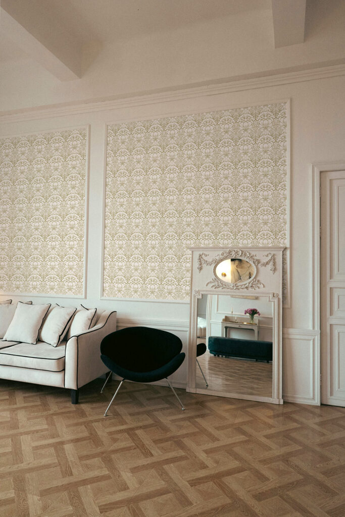 Beige damask style luxury wallpaper. Baubauwall wallpapers | Baubauwall Wallpapers