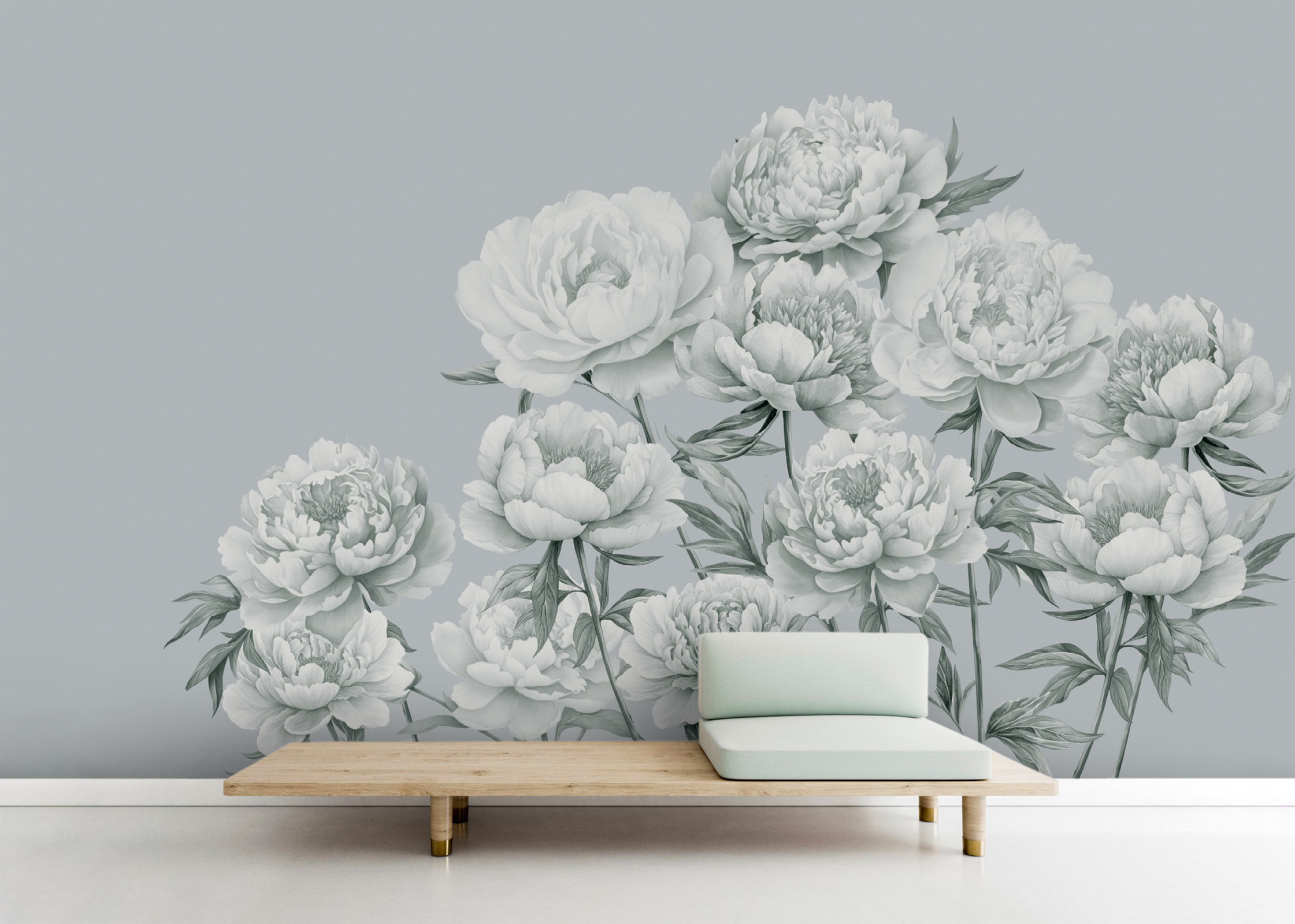 Peony Daydream – Grey
