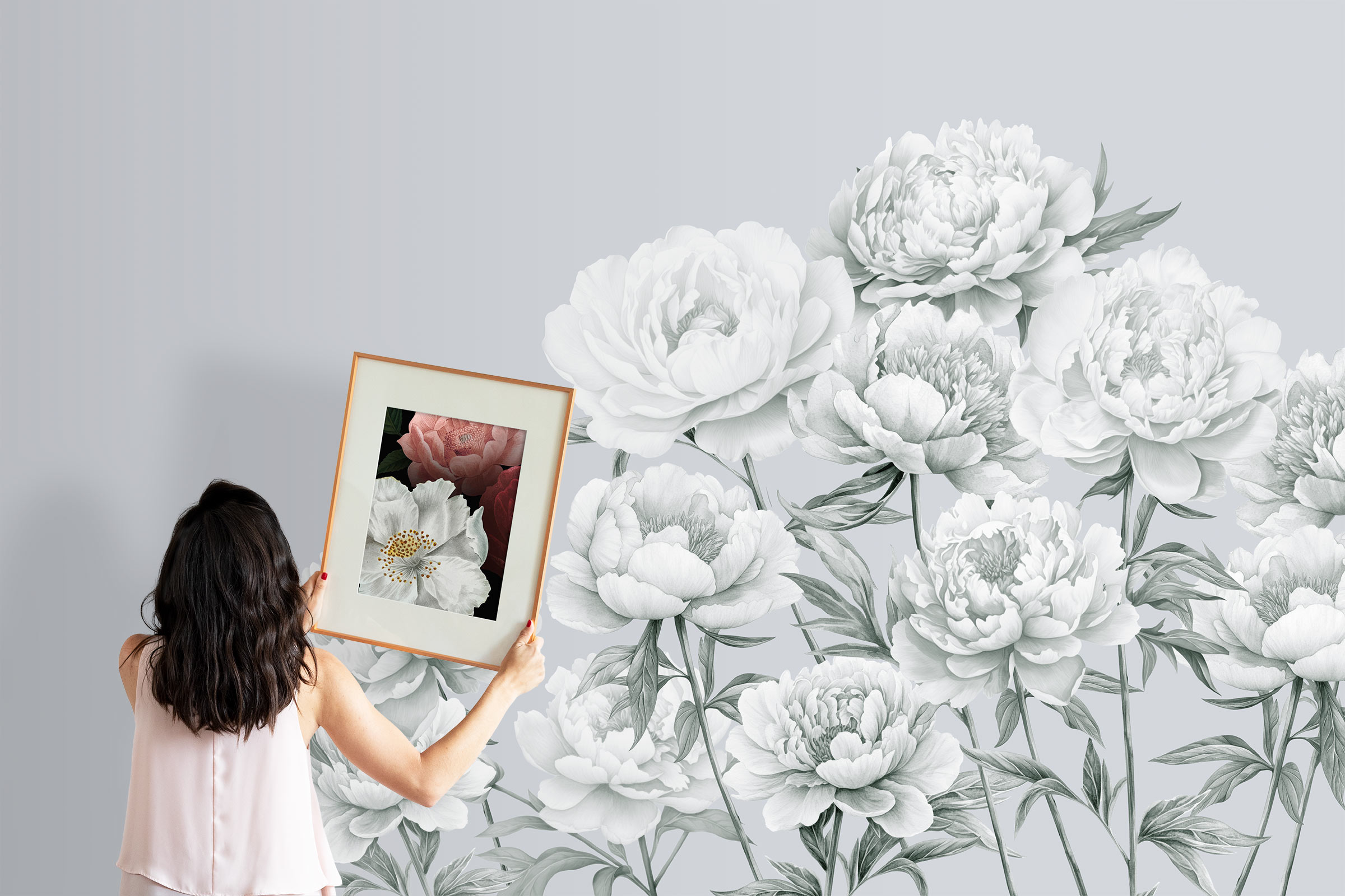 Peony Daydream – Grey