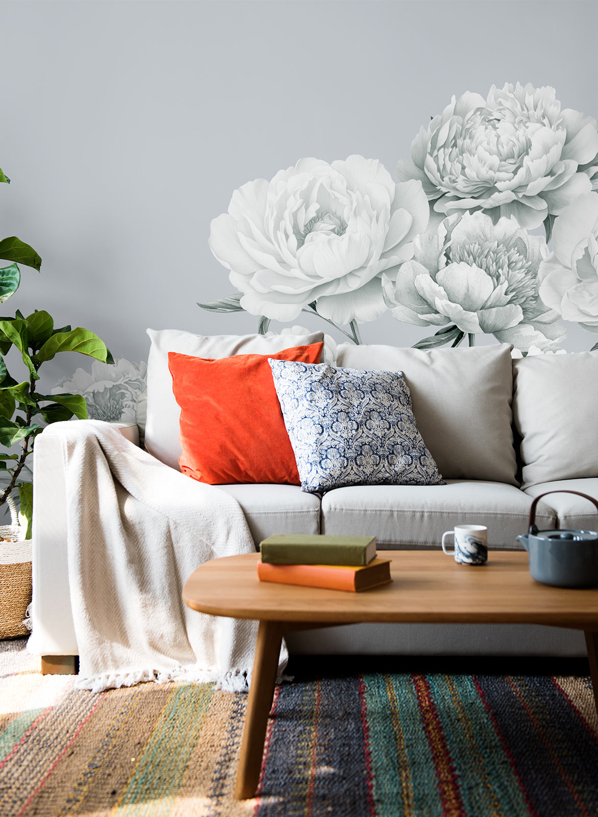 Peony Daydream – Grey