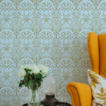 Salon Damask – Turquoise Blue