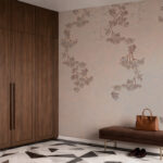 Suminagashi Blooms – Beige