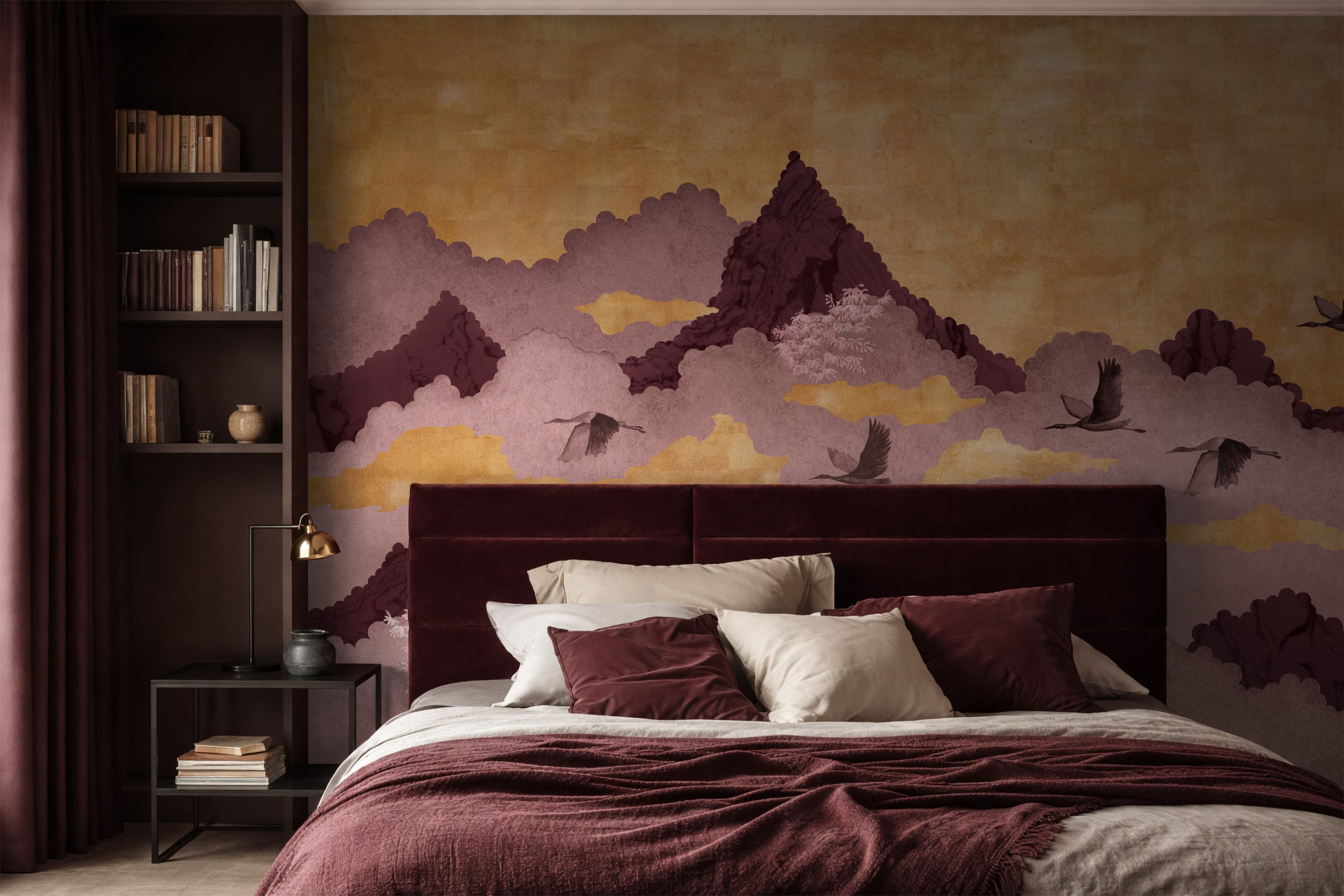 Pilverännak – burgundiapunane