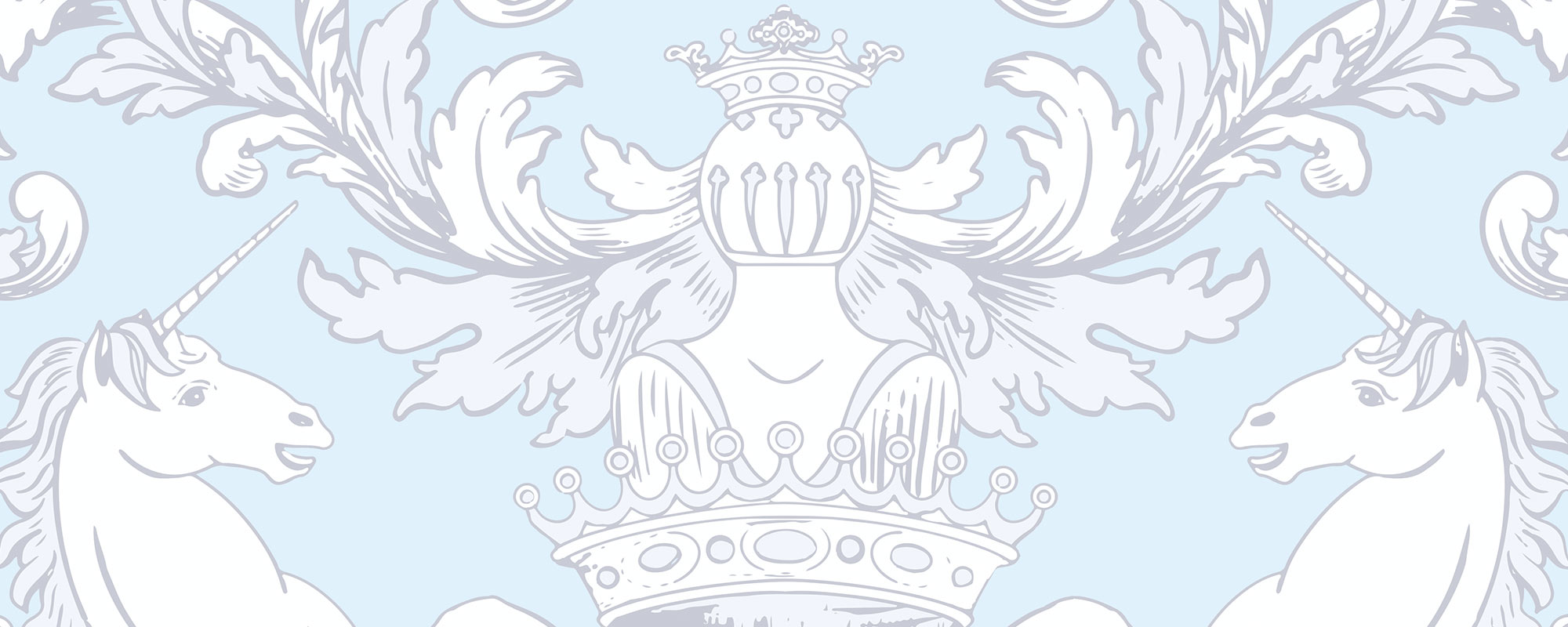 Salon of Unicorns – Light Blue