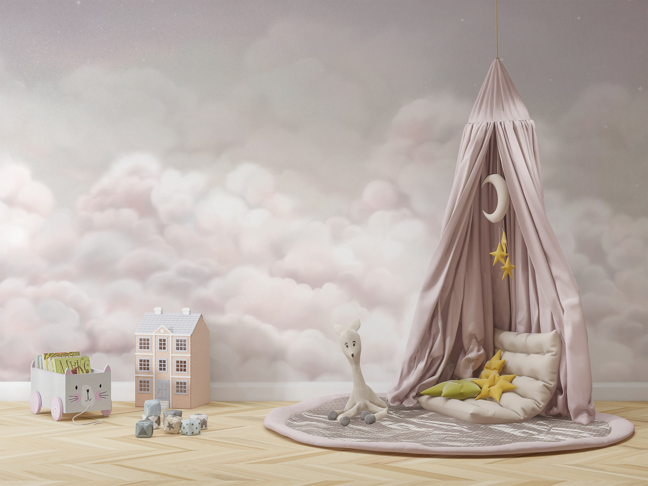 Calming Clouds – Pink