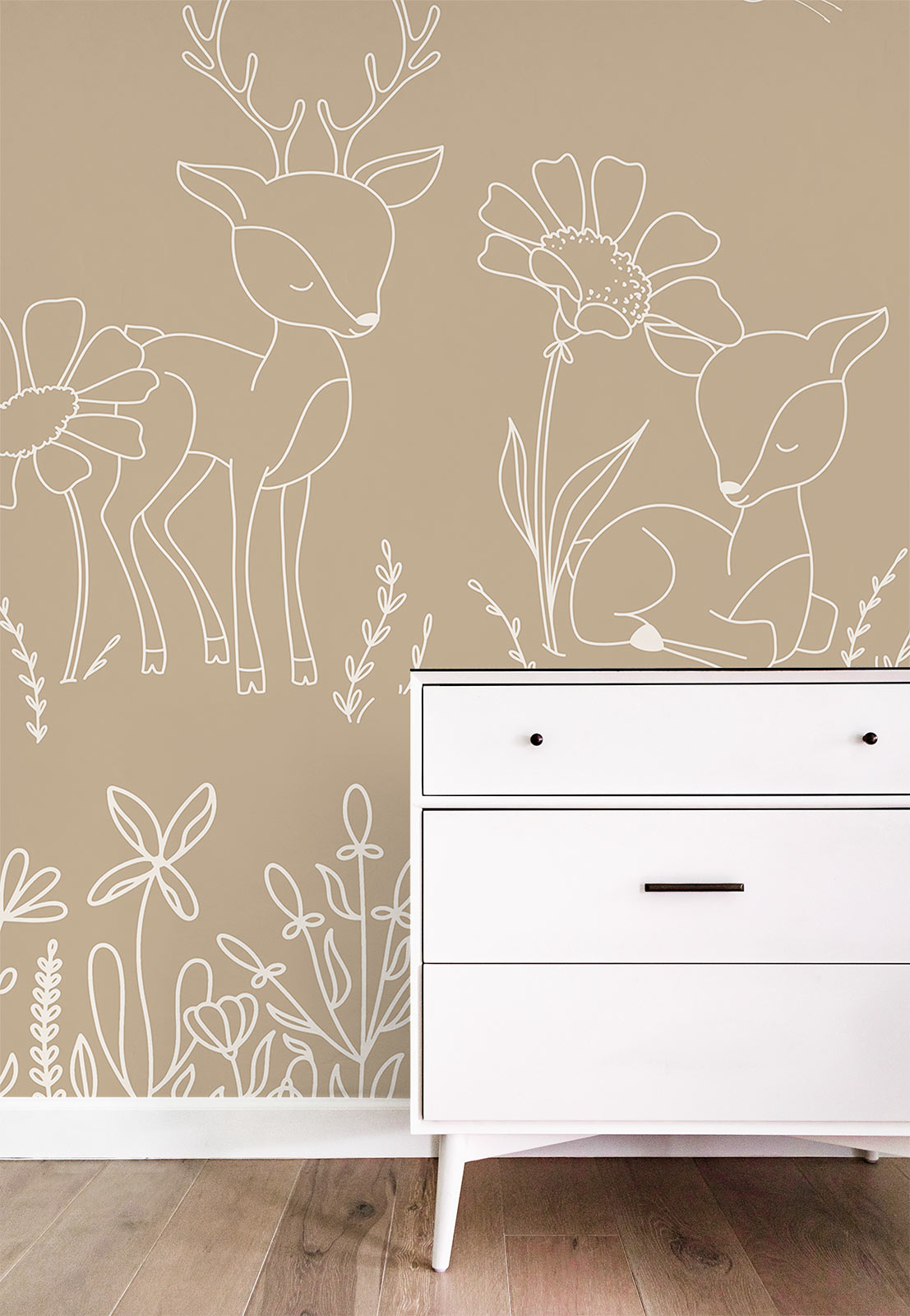 Deer Doodles – Beige