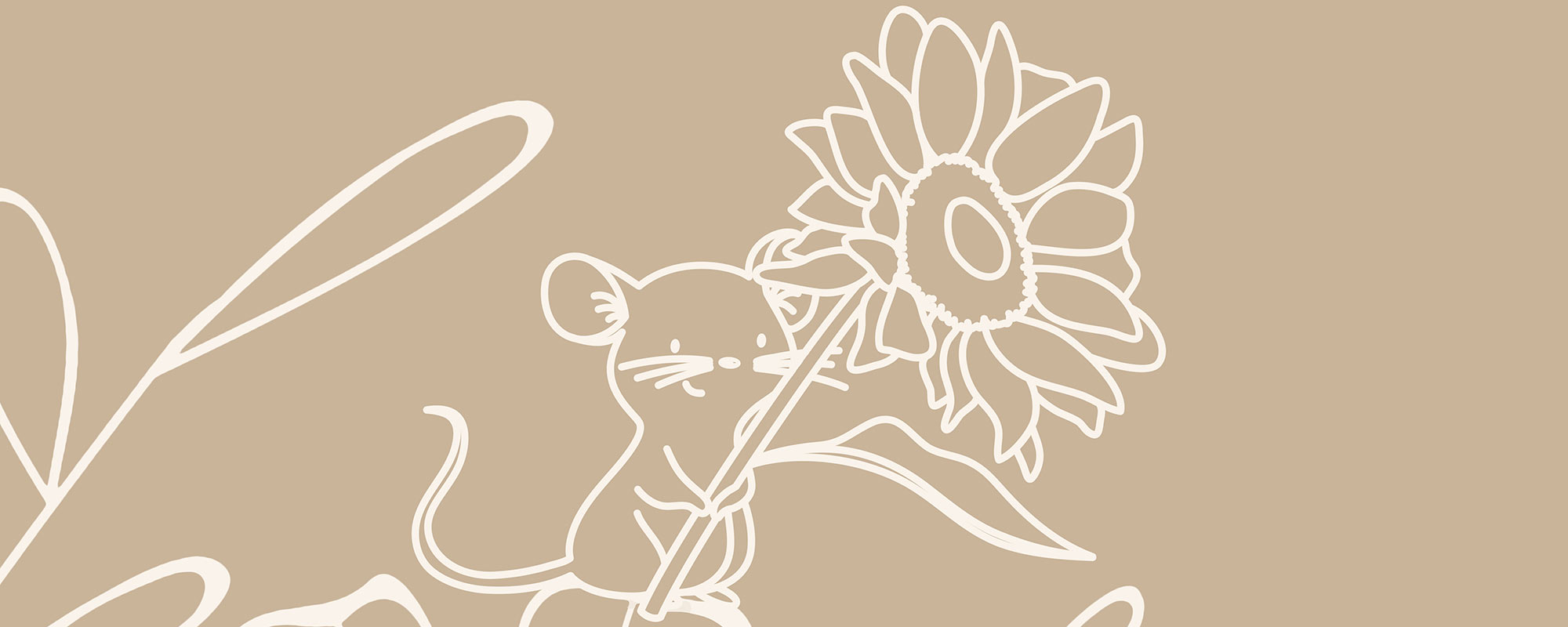 Deer Doodles – Beige