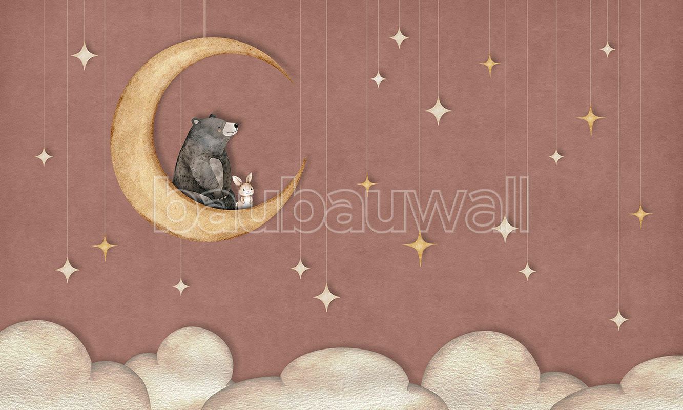 Bear on the Moon – Brick Red