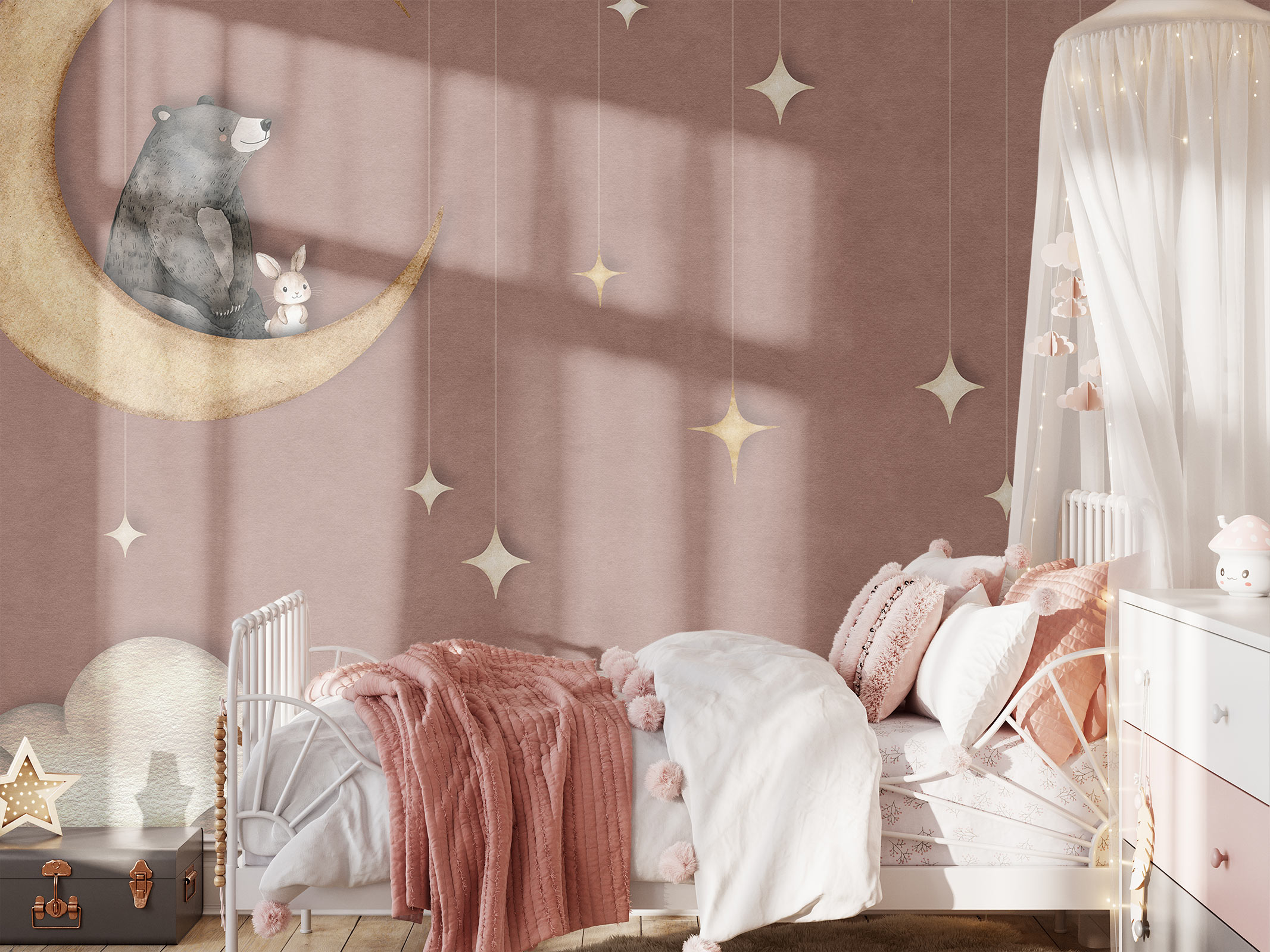 Bear on the Moon – Brick Red