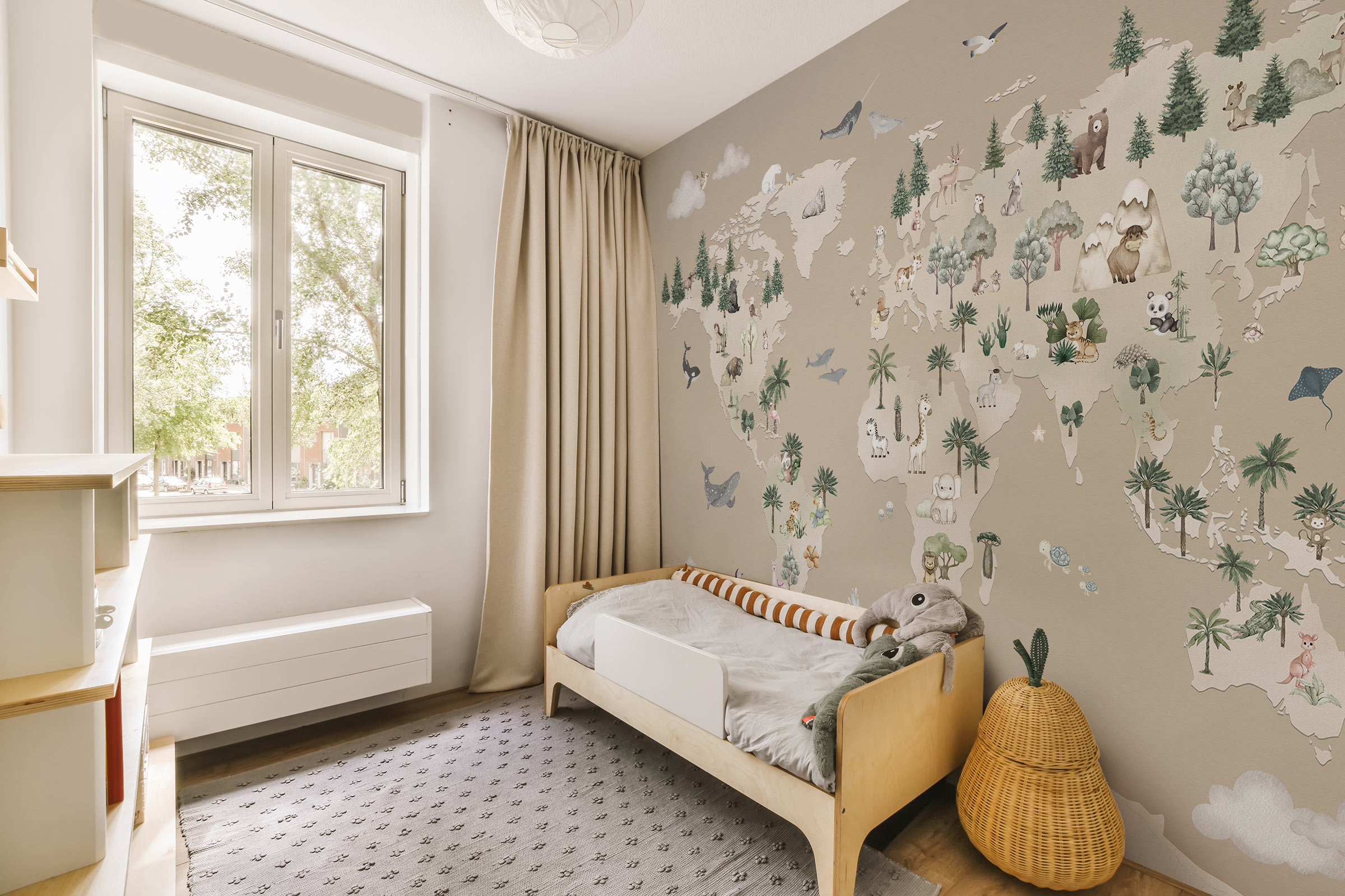 Lastetoa tapeet – Loomade atlas – beež